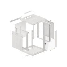 Lanberg WF01-6612-10S Rack 12U Wandschrank Grau