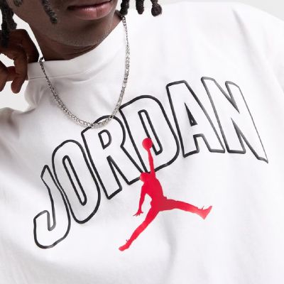 3. Air Jordan Brooklyn Arch Logo T-Shirt für Herren, Weiß - IB7347-100