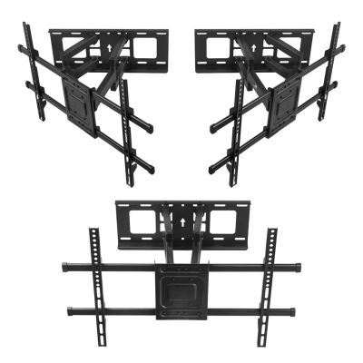 12. MACLEAN TV-HALTERUNG, VESA MAX 600X400, 32-85", 60KG, VERTIKAL UND HORIZONTAL VERSTELLBAR, PROFIL 65-390MM, SCHWARZ MC-789