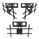 12. MACLEAN TV-HALTERUNG, VESA MAX 600X400, 32-85", 60KG, VERTIKAL UND HORIZONTAL VERSTELLBAR, PROFIL 65-390MM, SCHWARZ MC-789