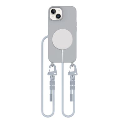 Tech-Protect MagNecklace MagSafe-Hülle für iPhone 15 – Grau