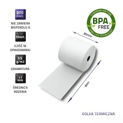 3. QOLTEC Wärmerolle 80x80 | 55 g/m² | 10 Stück | BPA-frei