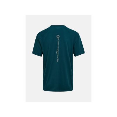 2. PEAK PERFORMANCE M Kurzarm-T-Shirt aus Wollmischung, grün