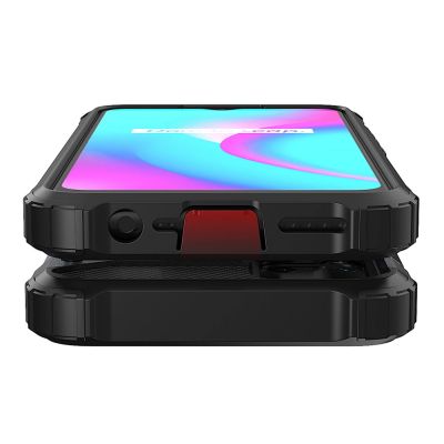 3. Hybrid Armor Hülle für Realme 10 5G / Realme 9i 5G gepanzerte Hybridhülle schwarz
