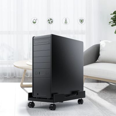 5. Orico CPB3 Computerständer auf Rollen, Tragkraft 20 kg – schwarz