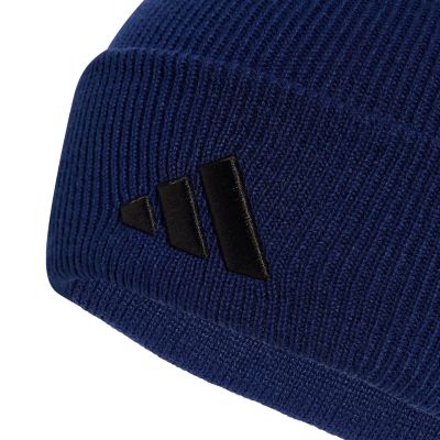 3. adidas New Logo Beanie Cuff Mütze, marineblau KQ6680