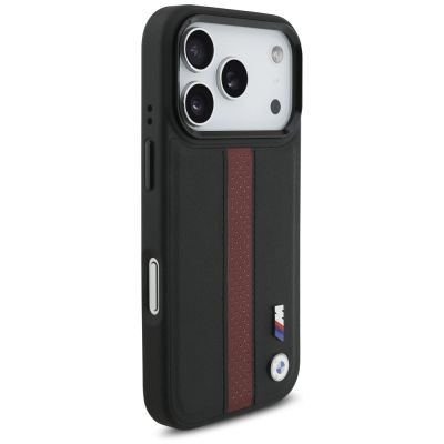 4. BMW M Perforated Stripe Logo MagSafe Case für iPhone 17 Pro – Rot