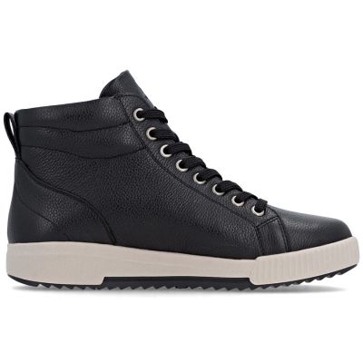 8. Damen-Ankle-Boots aus Leder, leicht gefüttert, schwarz, Rieker W0164-00
