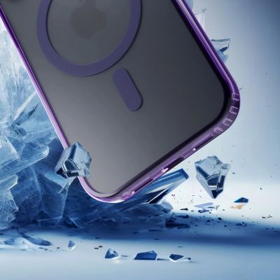 4. 3mk Frosty MagCase für iPhone 17 - lila