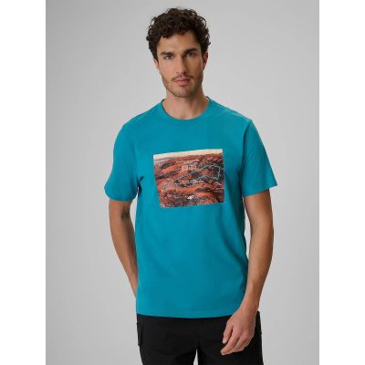 Herren-T-Shirt mit Aufdruck, regulär, Größe 4F 4FRSS26TTSHM4238-35S