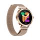 7. VELTORI VT340-1 Damen-Smartwatch, Goldarmband + rosa Silikonarmband