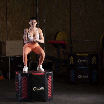 10. Set mit drei achteckigen Plyometrieboxen von HMS Premium PYOBS01