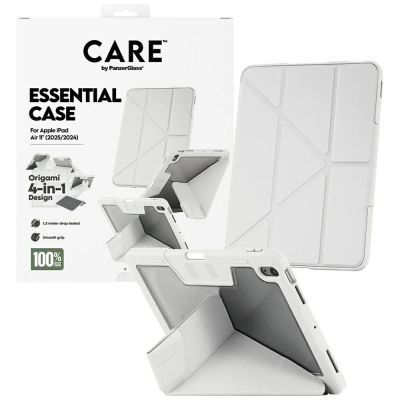 4. Care by PanzerGlass Y-Fold-Case für iPad Air 11" 2025 (7. Generation) / iPad Air 11" 2024 (6. Generation) - Hellgrau