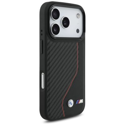 4. BMW M Carbon Line & Logo MagSafe Case für iPhone 17 Pro – Rot