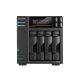 13. NAS Asustor AS6804T; Tower; 4x (3,5" SATA HDD/ 2,5" SSD); AMD Ryzen Embedded V3C14; 16 GB ECC DDR5 SODIMM (max. 64 GB), 2x 10GbE, 2x 5GbE, 4x M.2 2280 NVMe PCIe 4.0, 2x USB 4.0, 2x USB 3.2 Gen, 1x optionale 10GbE-Karte