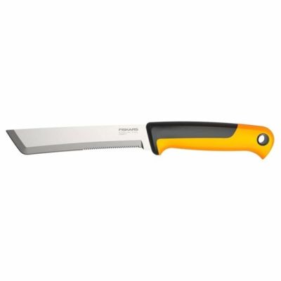 2. Fiskars 1062830 Messer, schwarz/gelb, feststehendes Messer