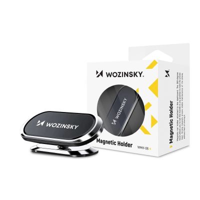 12. Wozinsky Selbstklebende magnetische Autohalterung 360 für Armaturenbrett Silber (WMH-06)