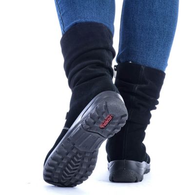 14. RIEKER W RKR130 isolierte Lederstiefeletten