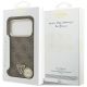 8. Guess 4G Triangle Logo MagSafe Case für iPhone 17 Pro - Braun und Gold