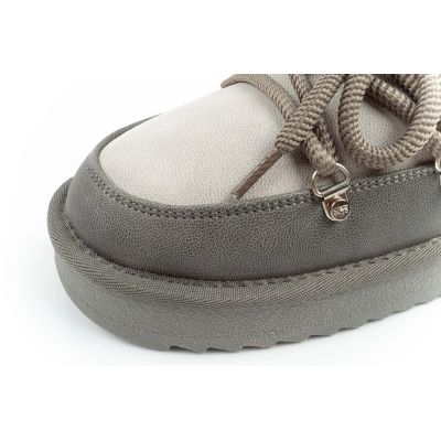 15. D.Franklin Damen Winter Schneestiefel Modische isolierte Stiefeletten Grau