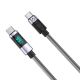 3. Orico LDC2C USB-C – USB-C PD 100W Kabel mit LED-Anzeige, 480 Mbit/s, 3 m – Schwarz