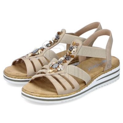 32. Comfortable Rieker W RKR680 beige sandals