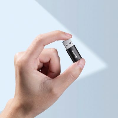 8. Baseus Ingenuity Series Mini USB 3.1 OTG auf USB Typ C Adapter schwarz (ZJJQ000101)
