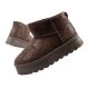 Lee Cooper Damen Winter Schneestiefel Modische Fellgefütterte Stiefelette Dunkelbraun