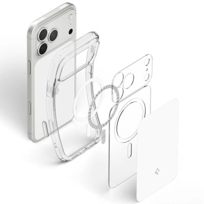 4. Spigen Ultra Hybrid MagSafe Hülle für iPhone 18 Pro / 17 Pro – Weiß