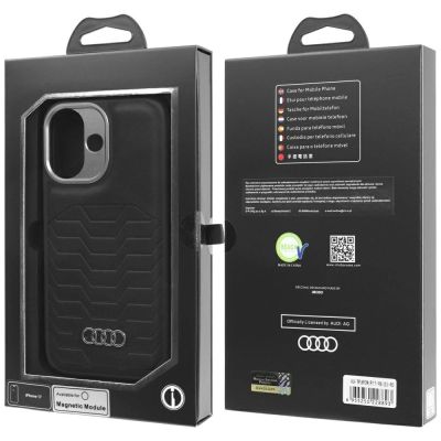10. Audi GT Kunstleder MagSafe Hülle für iPhone 17 - Schwarz