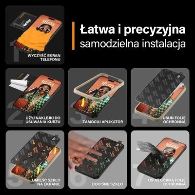 14. PanzerGlass Ultra-Wide Fit gehärtetes Glas mit Positionierer für iPhone 15 Pro Max