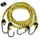 2. Gummibänder zum Befestigen von Gepäck, Dunlop-Haken, Länge 150 cm, 2 Stück, gelb