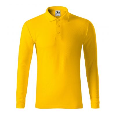 2. Herren-Pique-Poloshirt LS (Gelb)