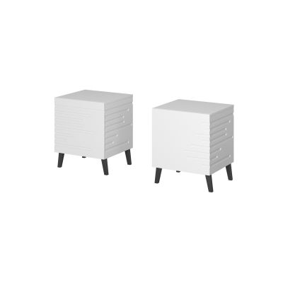 NOVA Nachttisch 44x40x52 weiß matt
