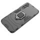 9. Ring Armor Hülle für Samsung Galaxy A24 4G Panzerhülle Magnethalter Ring schwarz