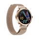 6. VELTORI VT340-1 Damen-Smartwatch, Goldarmband + rosa Silikonarmband