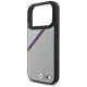 6. BMW M Tricolor Metal Logo MagSafe Case für iPhone 17 Pro – Grau