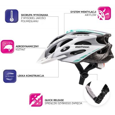 36. Meteor MV29 Drizzle Fahrradhelm 24715-24717