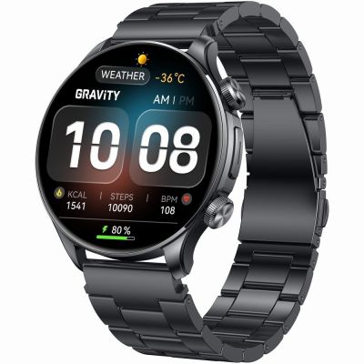 4. Smartwatch Gravity Schwarzes Armband + Armband GT35-2