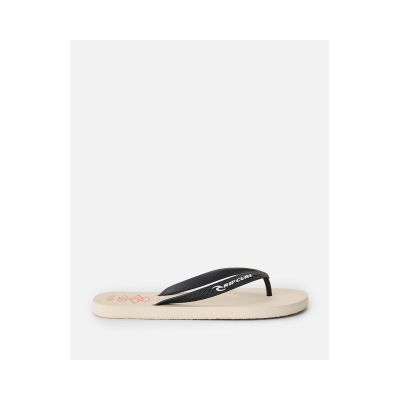 3. RIP CURL Icons Of Surf Bloom Offene Zehenpartie Beige Herren-Flip-Flops