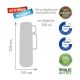 ROTPUNKT Glasthermoskanne, Fassungsvermögen 0,750 l, POLAR-EL.-SU