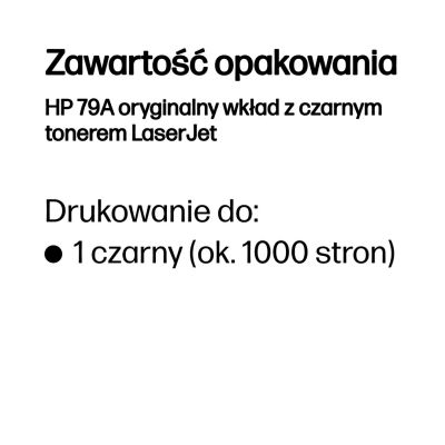 3. Originale schwarze HP 79A LaserJet-Tonerkartusche