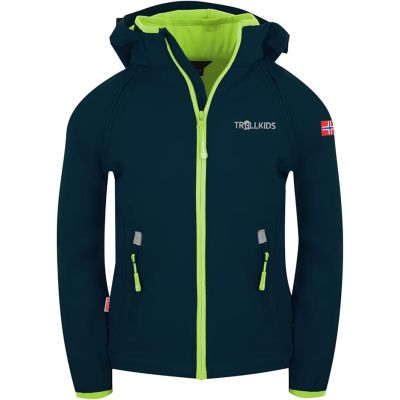 2. TrollKids Kinder Rondane Zip-Off-Jacke XT navy/lime (819-100)