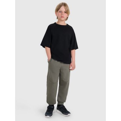 11. Einfarbiges Oversize-T-Shirt für Jungen 4F 4FJWAW25TTSHM2411-20S