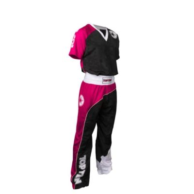 2. TOP TEN "BOW" Kickbox-Outfit schwarz und pink XL (190 cm)