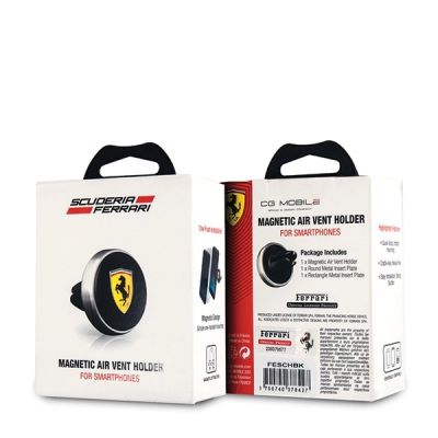 3. Ferrari Magnethalter FESCHBK für Kühlergrill Schwarz Schwarz
