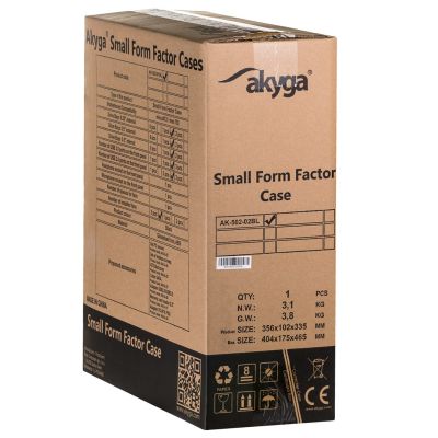 8. Akyga AK-502-02BK Midi Tower Computer-Sicherheits- und Halterungsset Schwarz