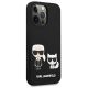 4. Karl Lagerfeld KLHCP13LSSKCK iPhone 13 Pro / 13 6.1" Hardcase schwarz/schwarz Silikon Karl & Choupette