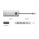 2. Orico PW11 8-in-1 USB-C Dockingstation (2x USB-A 3.0, 1x USB-A 2.0, 1x USB-C 3.0, 1x USB-C PD 100W, 1x HDMI 4K 60Hz, 1x VGA 1080p 60Hz, 1x RJ45 Gigabit Ethernet) – Silber
