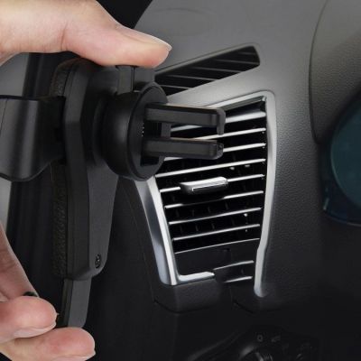 8. Autohalter H01 Schwarzer Schwerkraft-Autohalter für das Lüftungsgitter